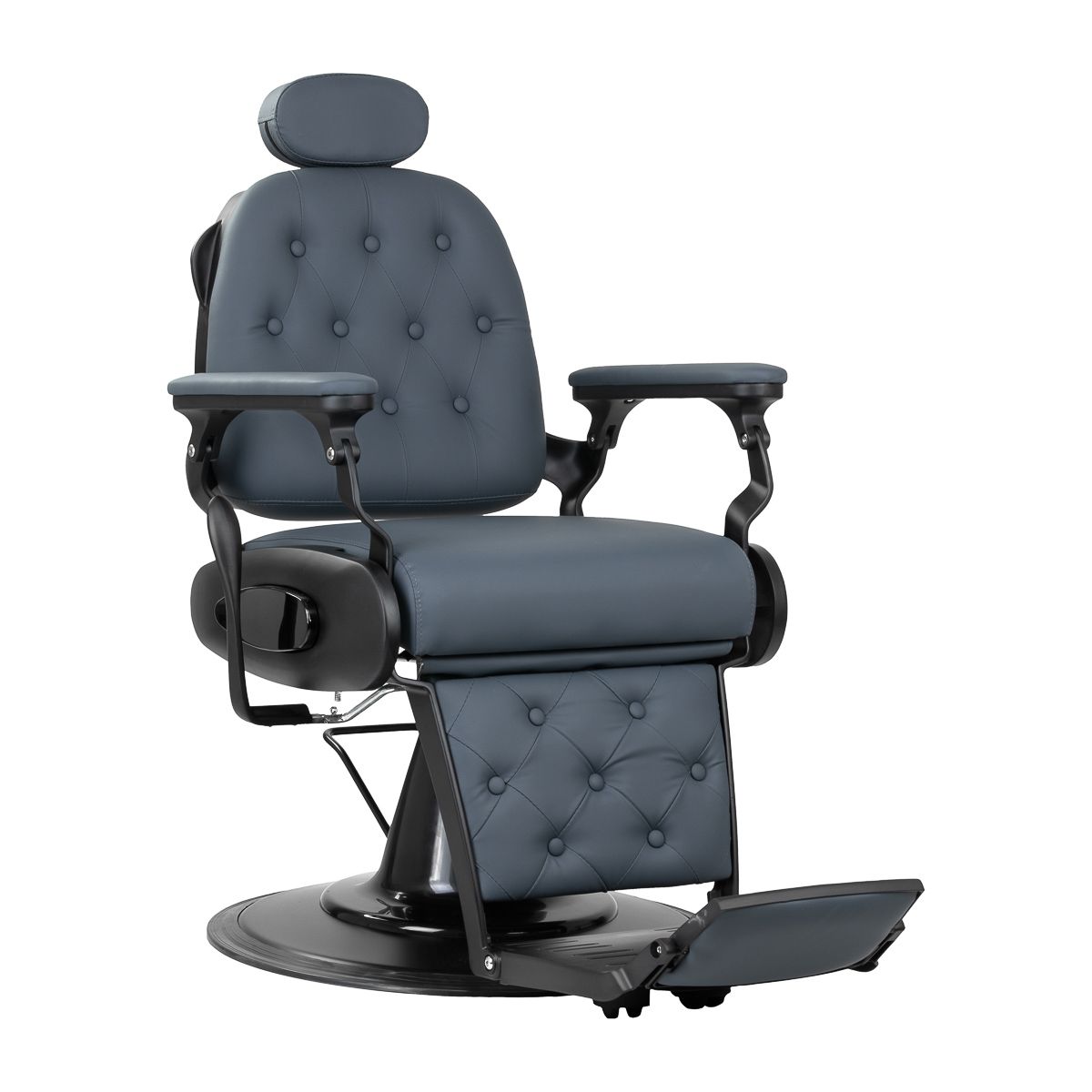 Barberstol Gabbiano Francesco graphite med brushed frame second class