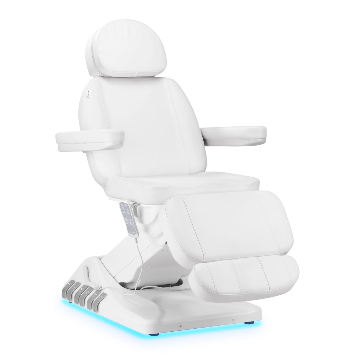 Elektrisk behandlingsstol SILLON Luxury 3 motorer hvit foot control