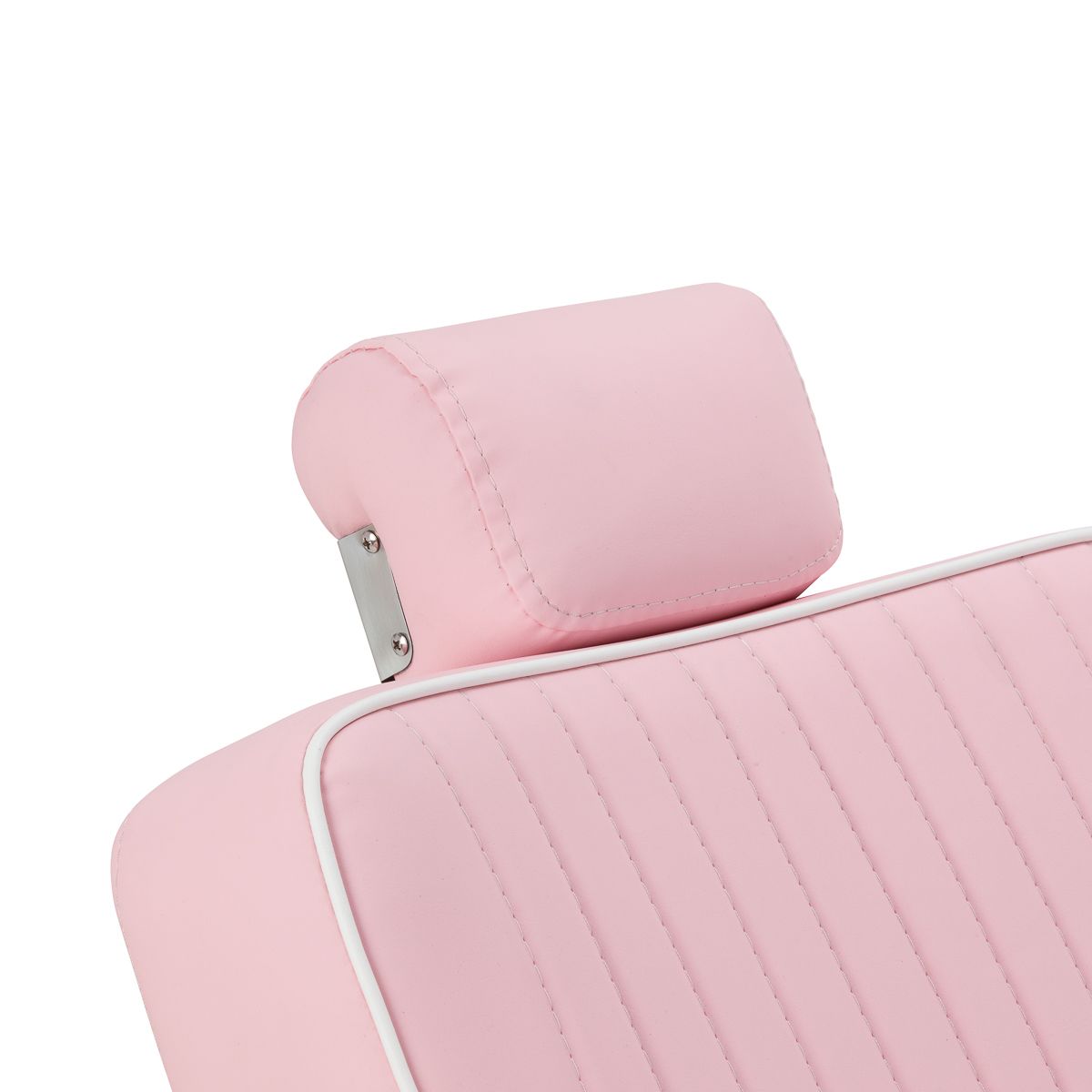 Gabbiano Visionerio barberstol rosa krom frame