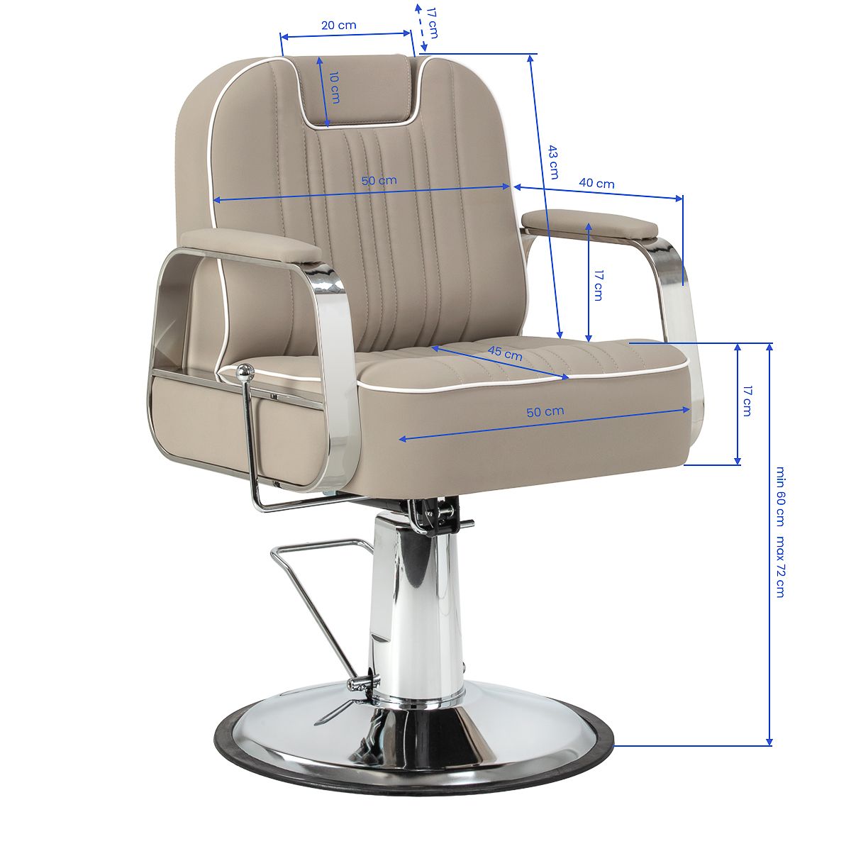 Barberstol Gabbiano Rufo beige
