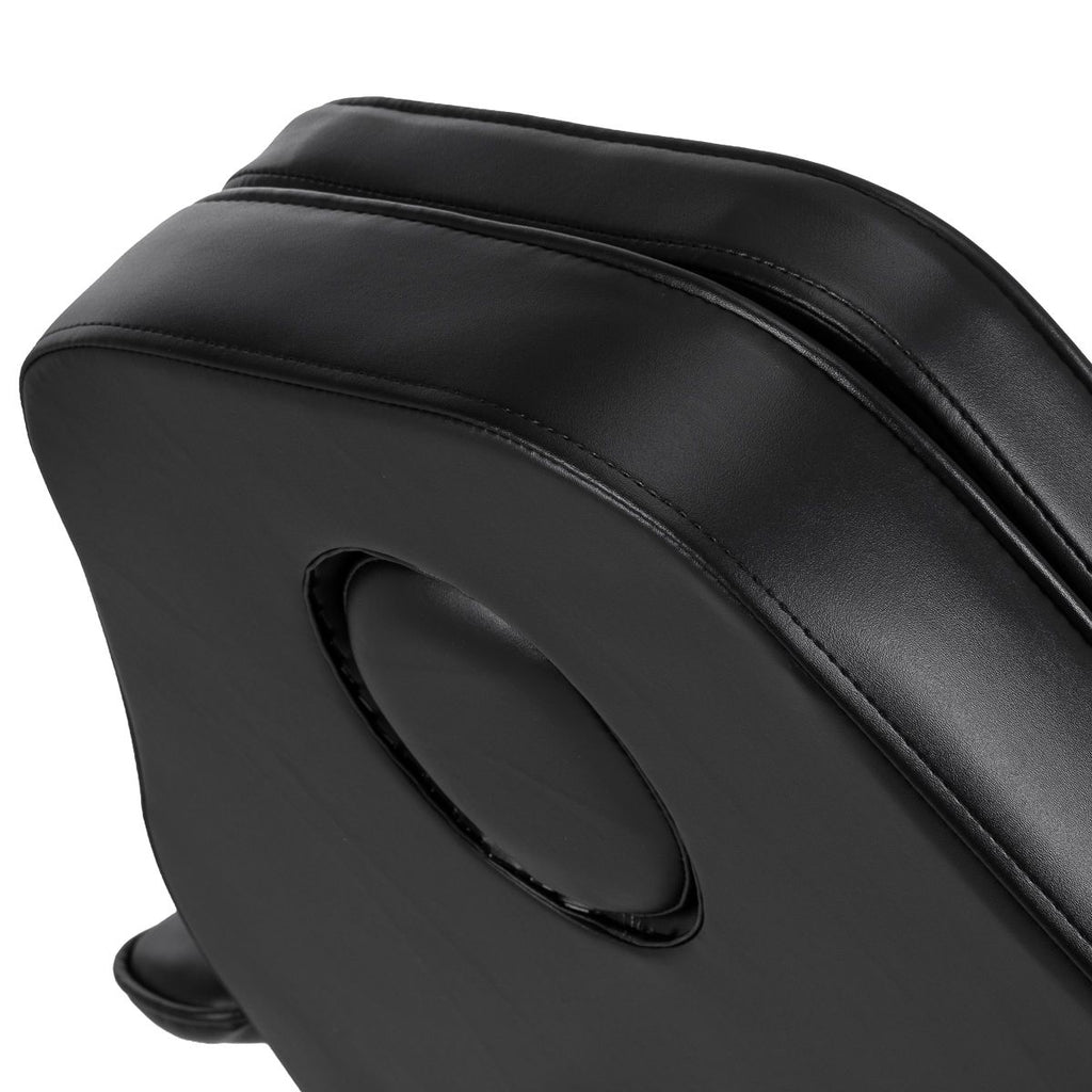 Hydraulisk pedikyr beauty stol Sillon 210 med rocking function og split footrest svart