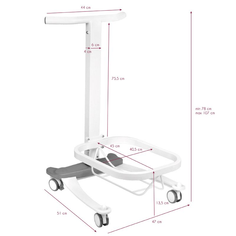 Comfort pedikyrkar on wheels med lift function