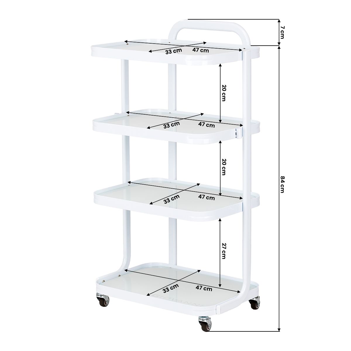 Giovanni bord H6702 hvit
