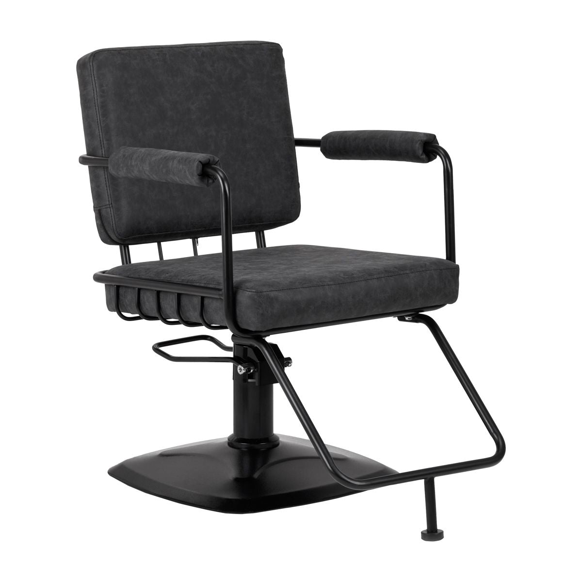 Gabbiano Katania Loft Old skinn frisørstol svart