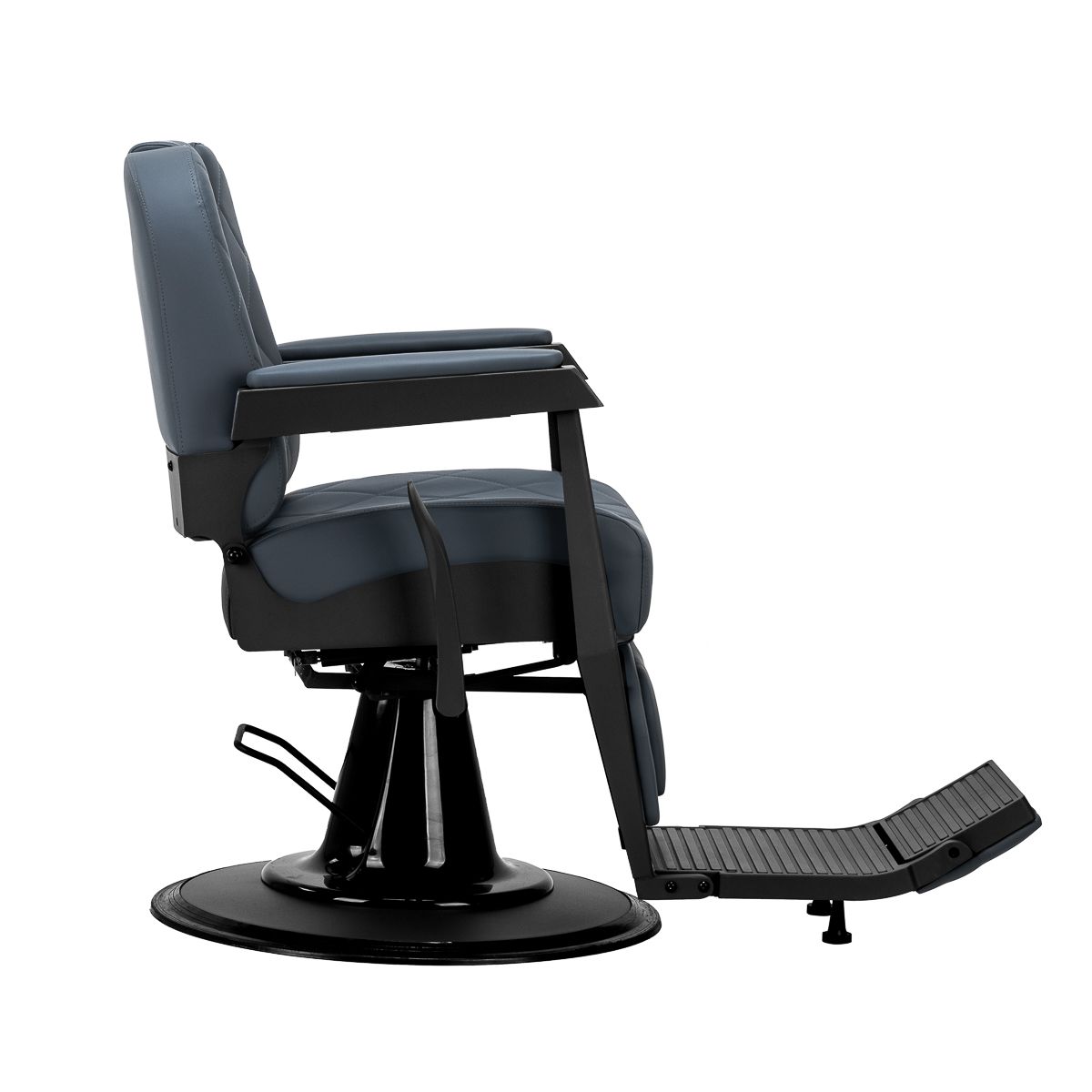 Gabbiano barberstol Bruno steel blå med svart base