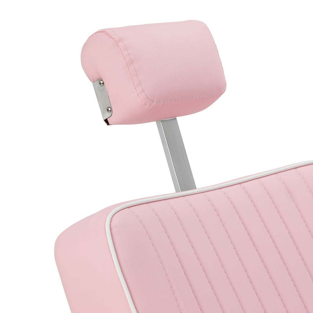 Gabbiano Visionerio barberstol rosa krom frame