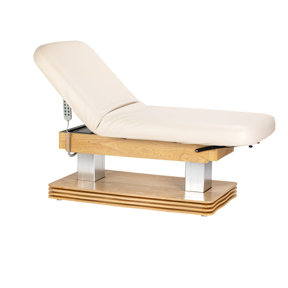SPA lounger Sillon Comfort kremfarget med lysebrun base