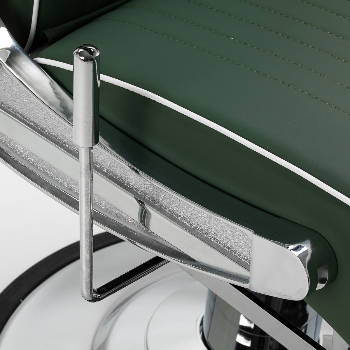 Gabbiano Visionerio barberstol grønn krom frame