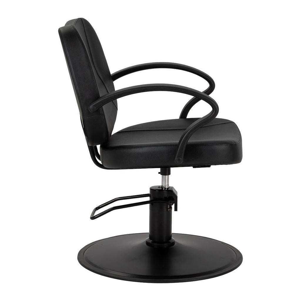 Frisørstol Hair System Borneo svart