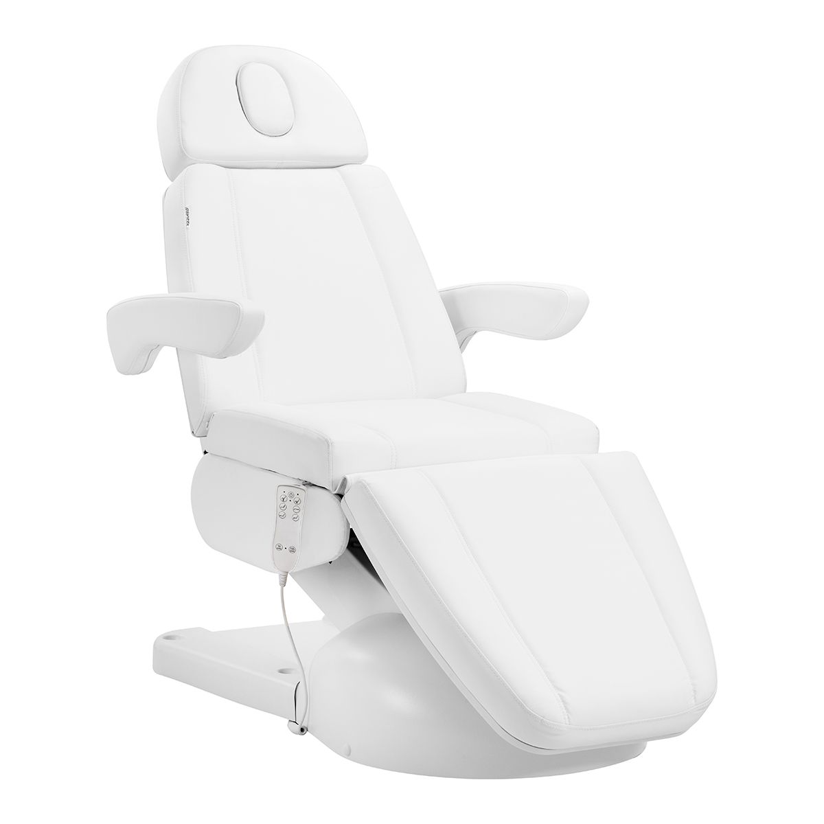 Behandlingsstol Azzurro Lux 3 motorer hvit med varme