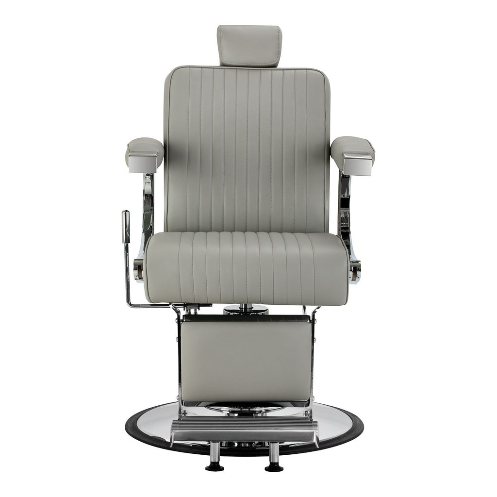 Gabbiano Visionerio barberstol grå krom frame