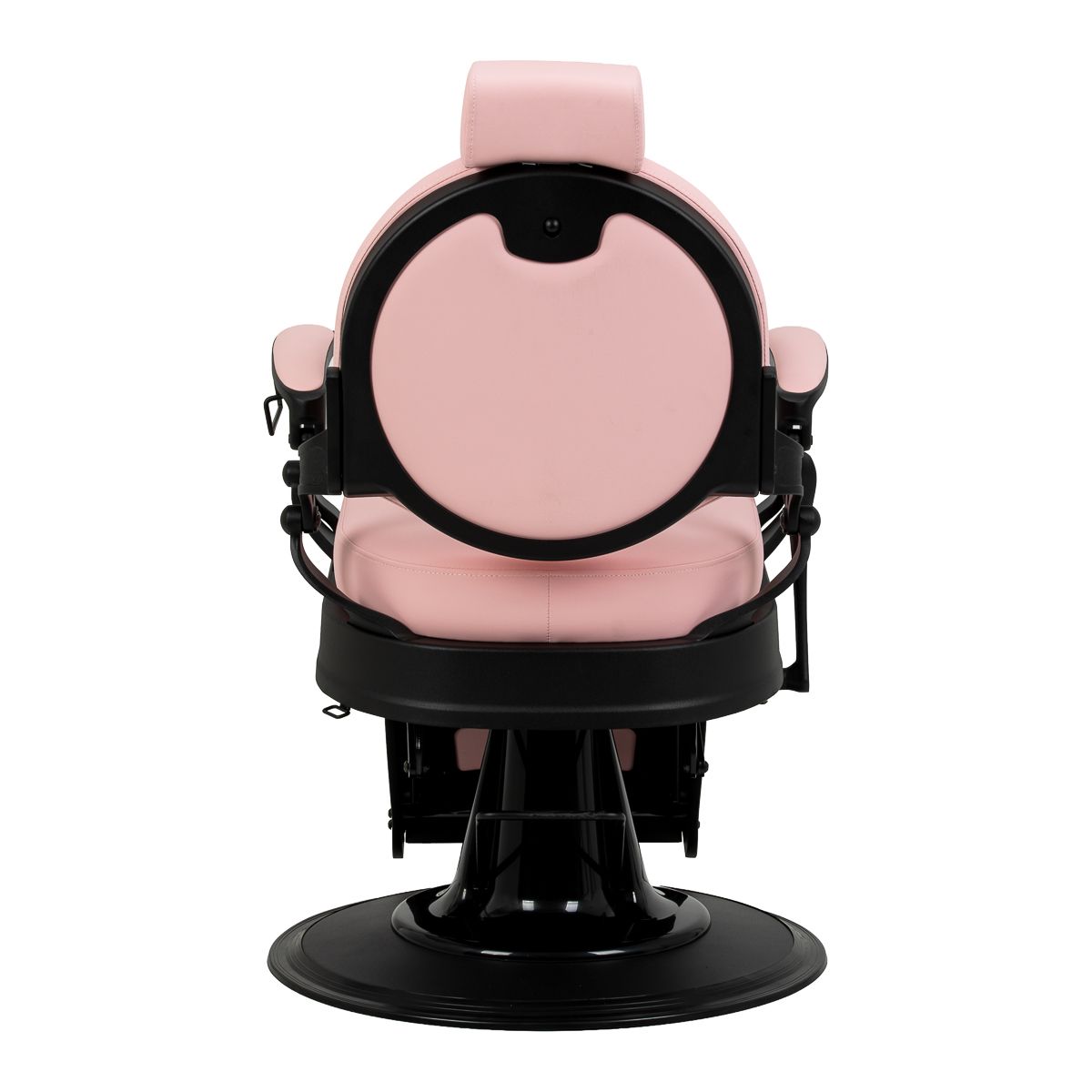 Barberstol Gabbiano President rosa med svart base