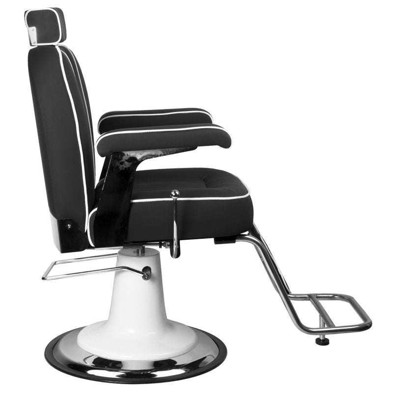 Gabbiano amadeo svart barberstol