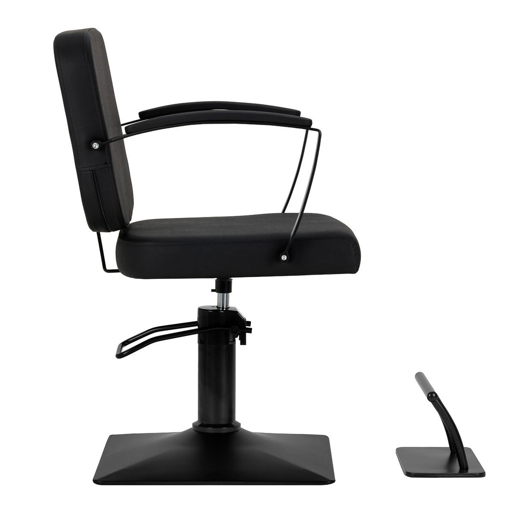Frisørstol Hair System Edge noir svart