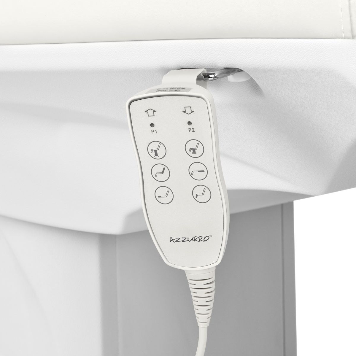 Azzurro 891 elektrisk behandlingsstol hvit