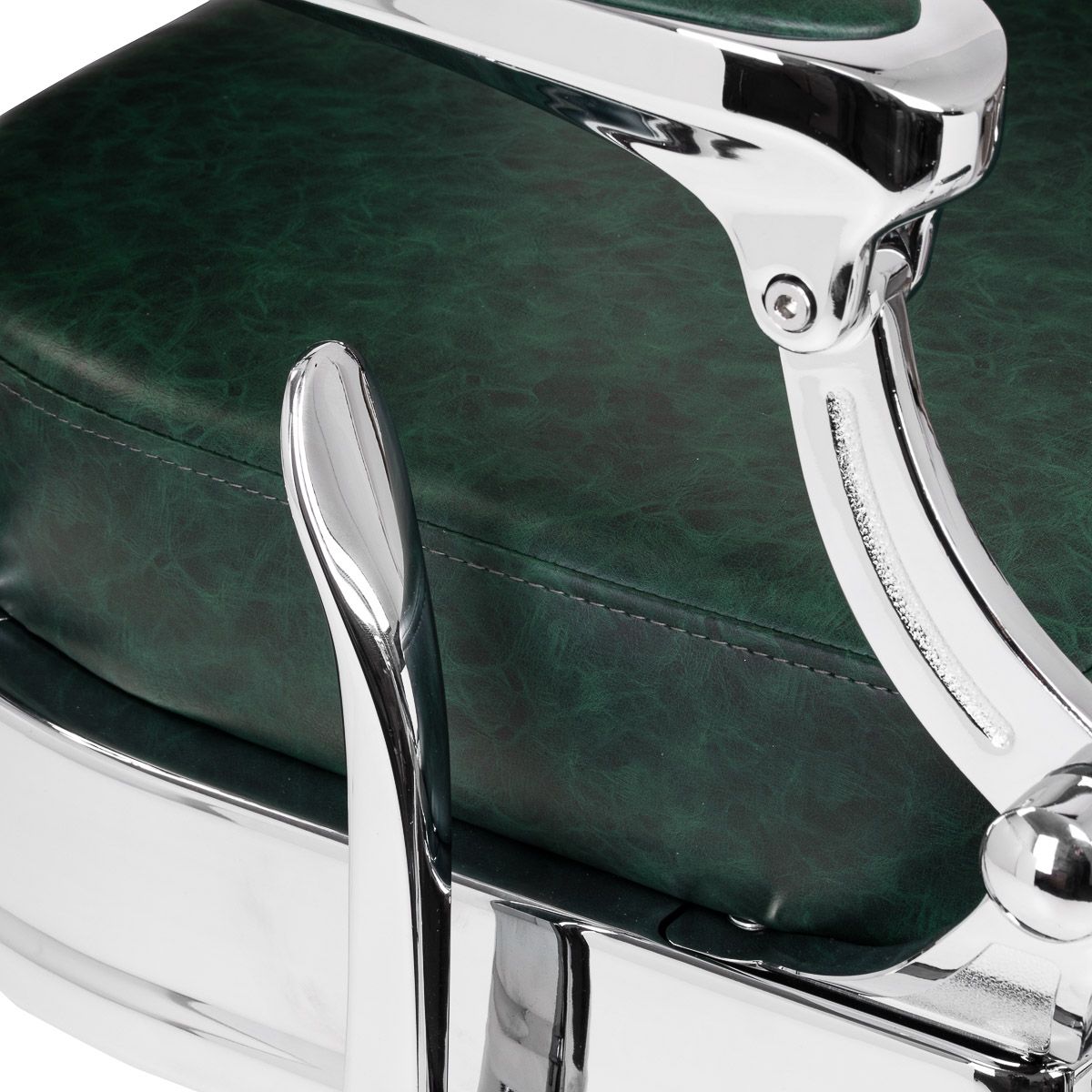 Barberstol Gabbiano President grønn Chrom