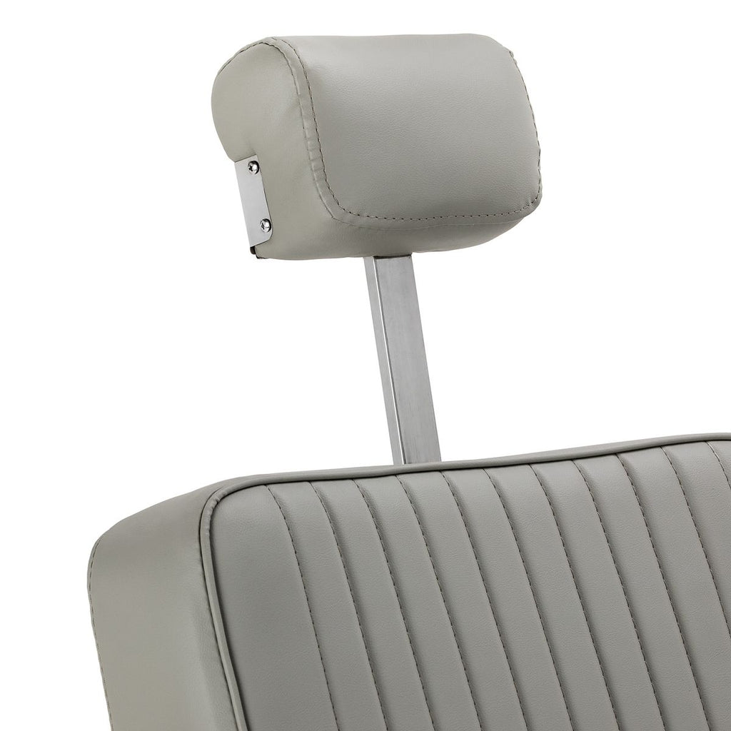 Gabbiano Visionerio barberstol grå krom frame