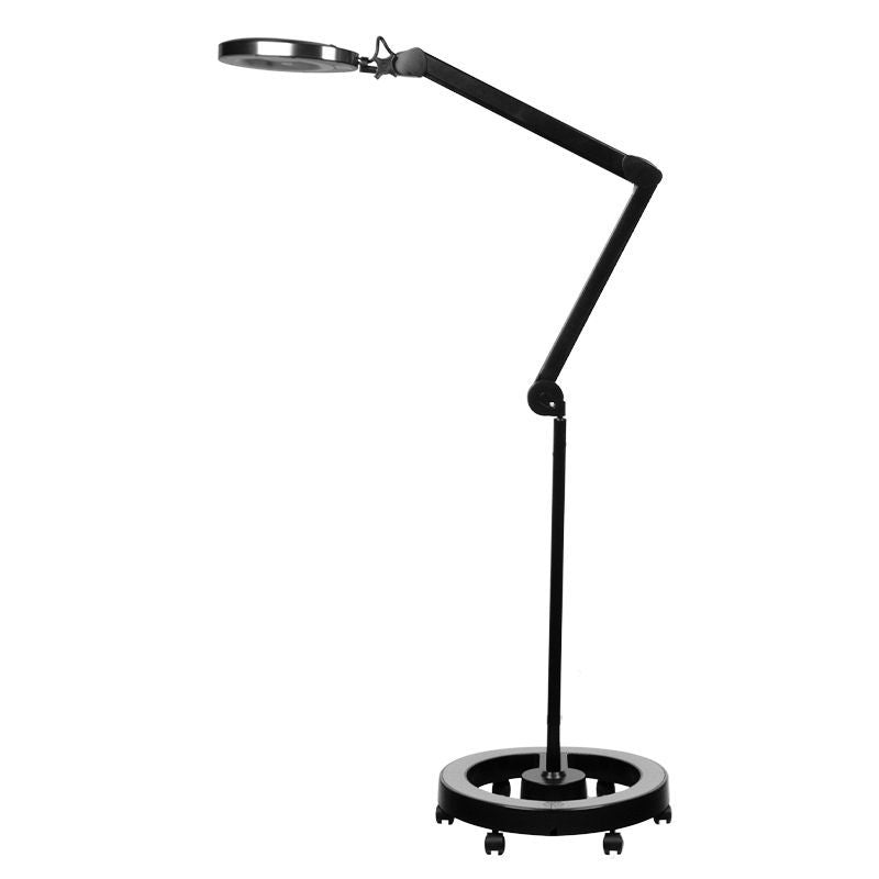 Elegante 6025 60 LED SMD 5D svart lupelampe med stativ