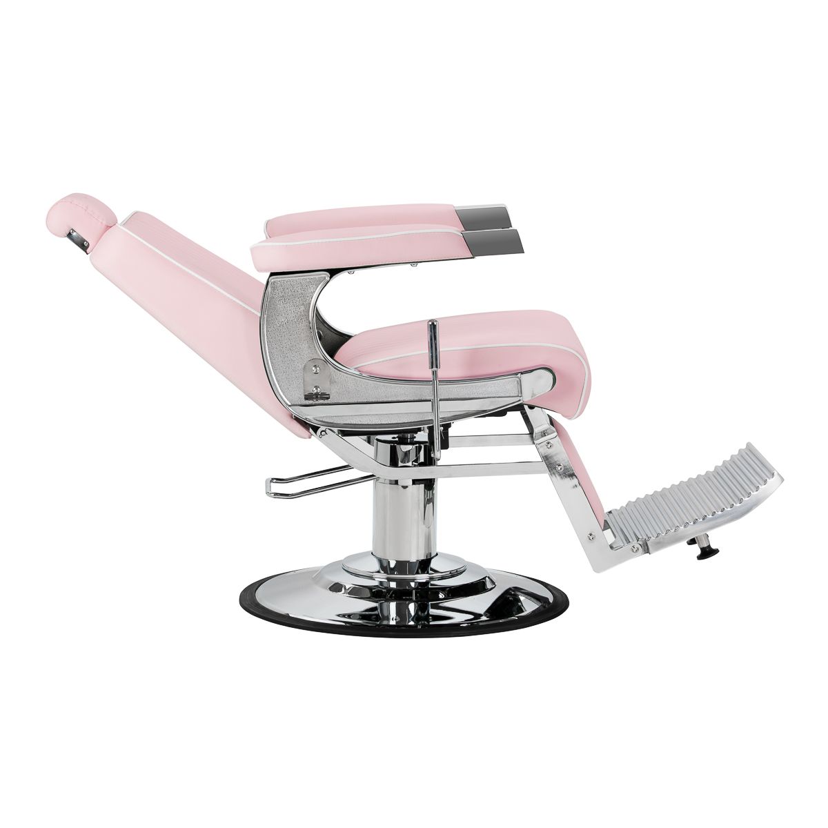 Gabbiano Visionerio barberstol rosa krom frame