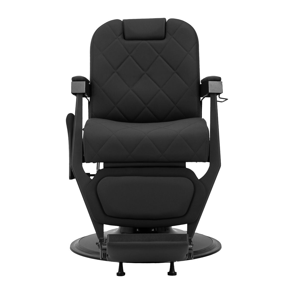 Gabbiano barberstol Bruno med svart frame svart