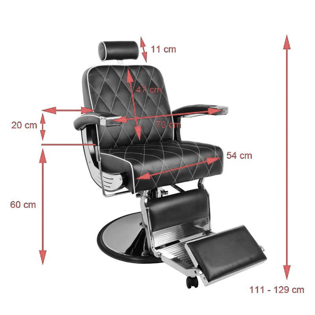 Gabbiano barberstol Imperial svart