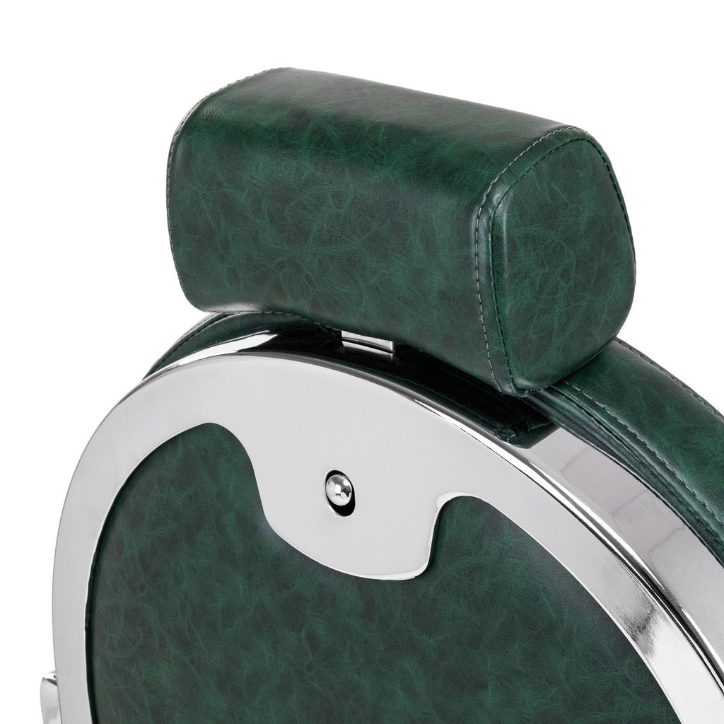 Barberstol Gabbiano President grønn Chrom