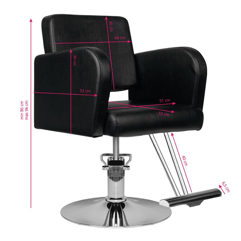 Hair system frisørstol hs92 svart