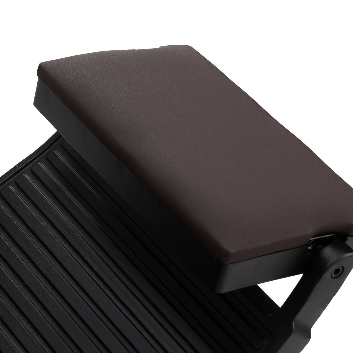 Gabbiano barberstol Bruno med svart frame brun