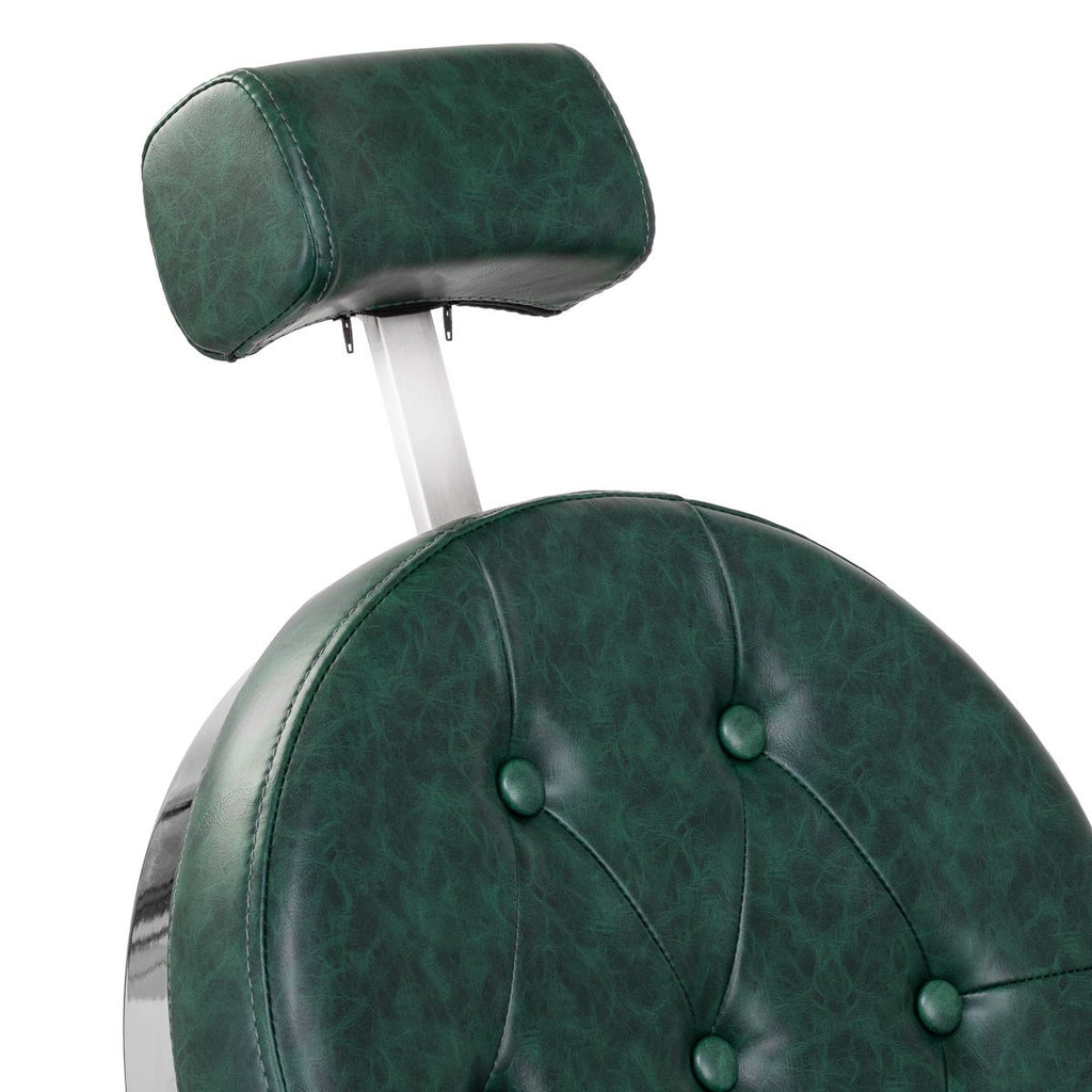 Barberstol Gabbiano President grønn Chrom
