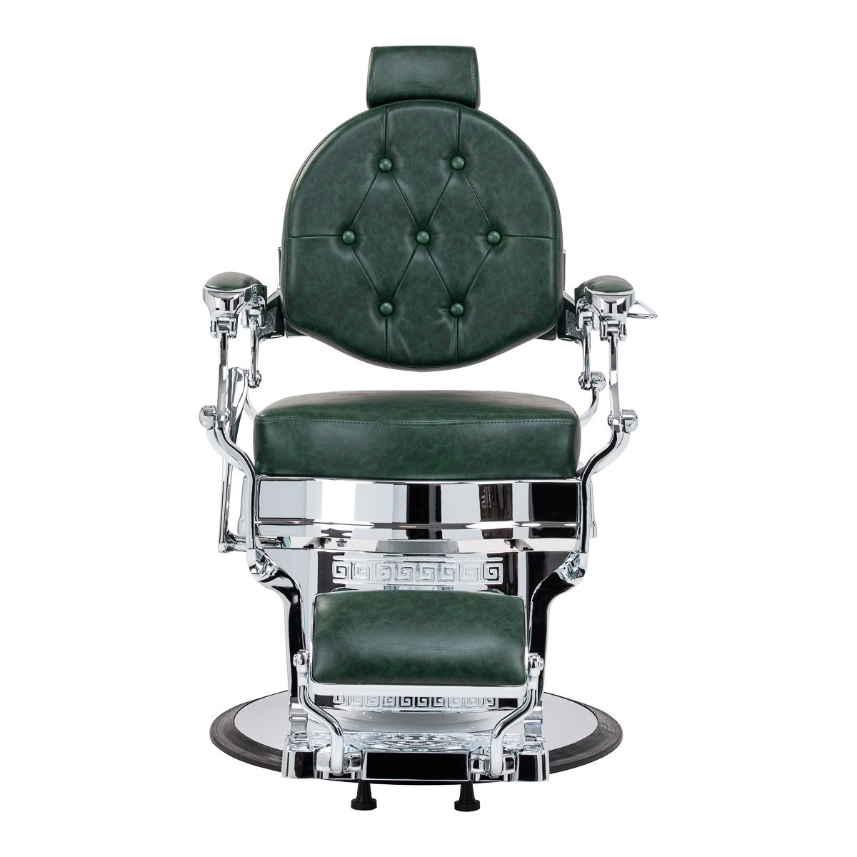 Barberstol Gabbiano President grønn Chrom