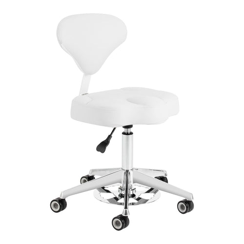 Arbeidsstol Azzurro 156-F bump-up snow-hvit
