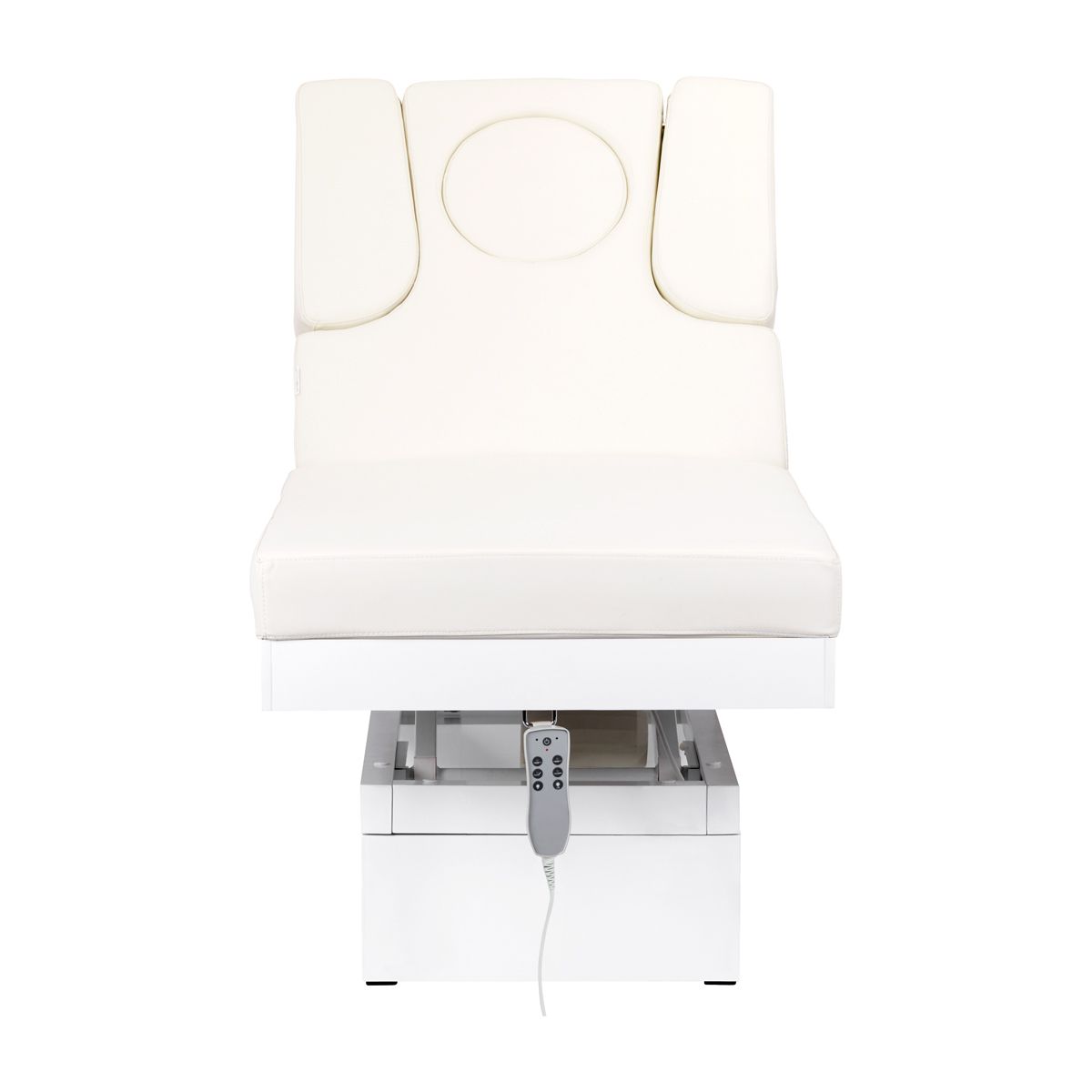 SPA-behandlingsbenk azzurro 815b in shiny hvit
