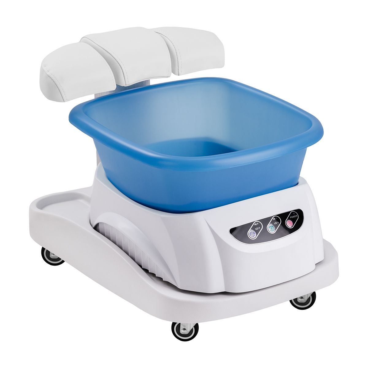 Azzurro shower tray med massasje og hvit trolley