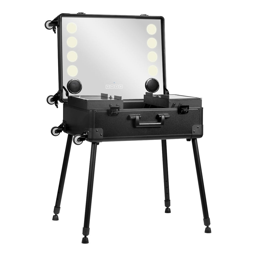 Mobil speaker stand med speakers Plus svart