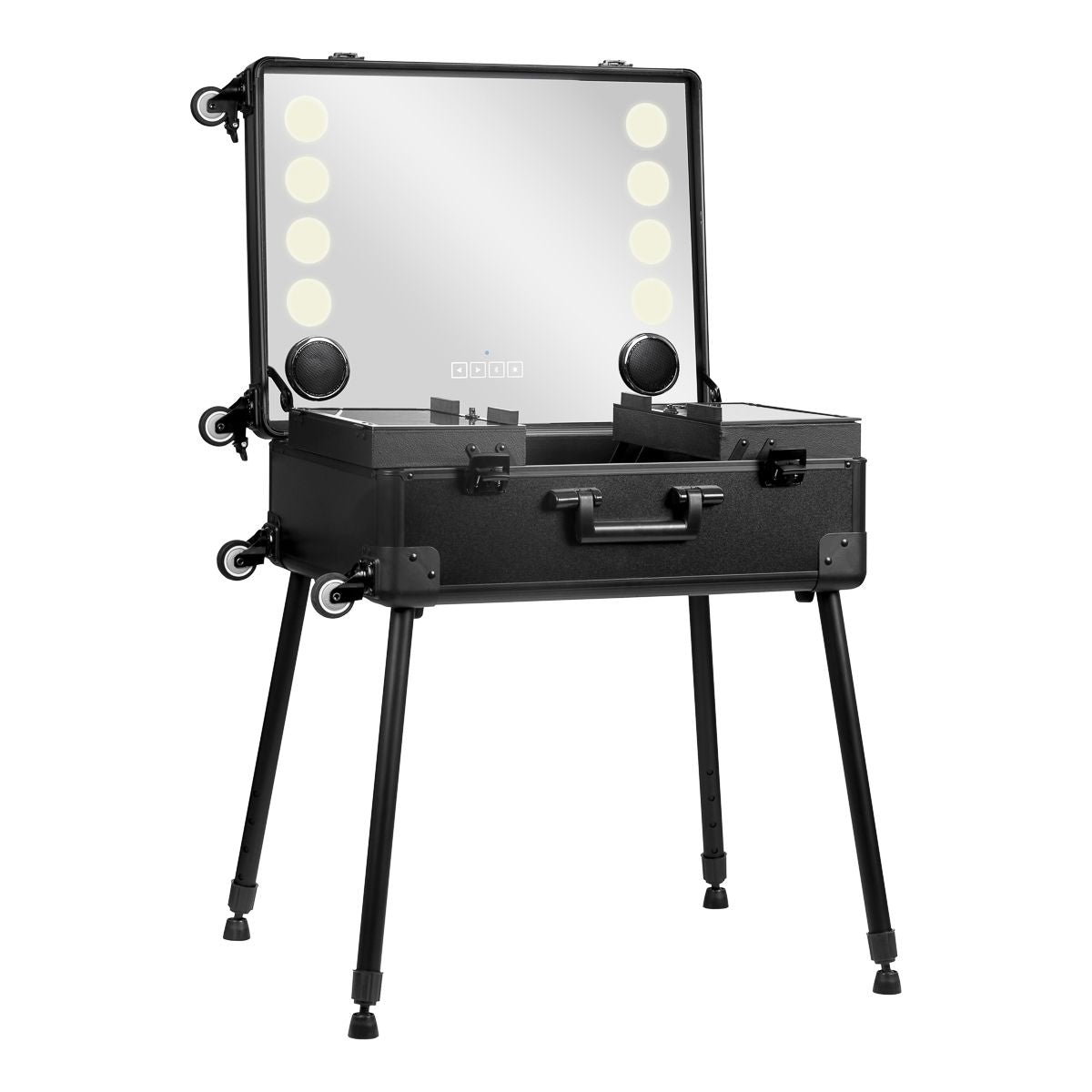 Mobil speaker stand med speakers Plus svart