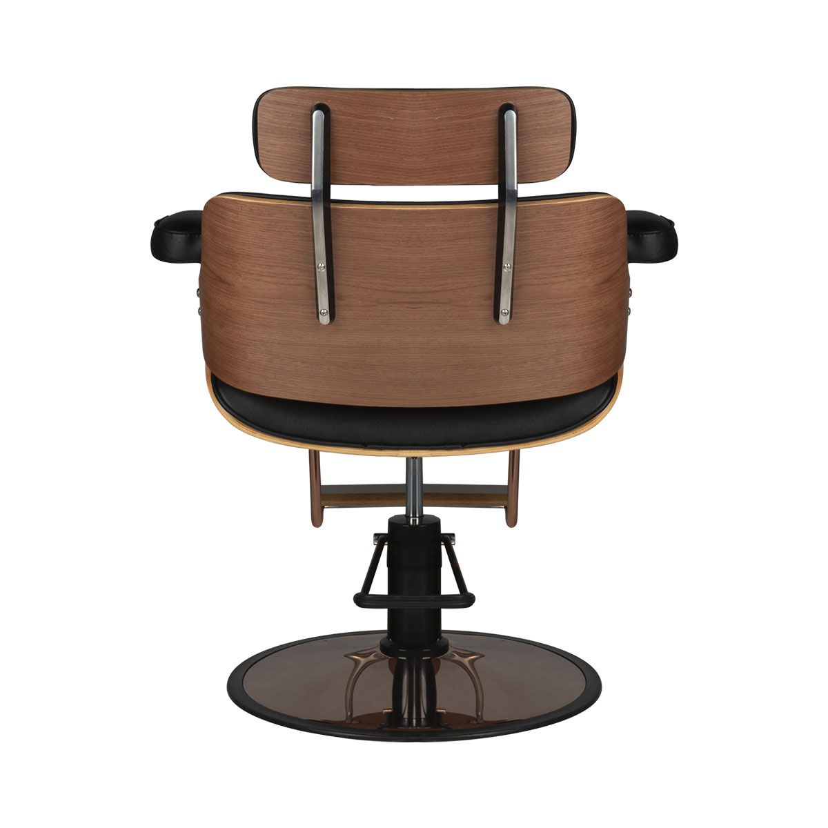 Frisørstol Gabbiano Florencja svart & Walnut