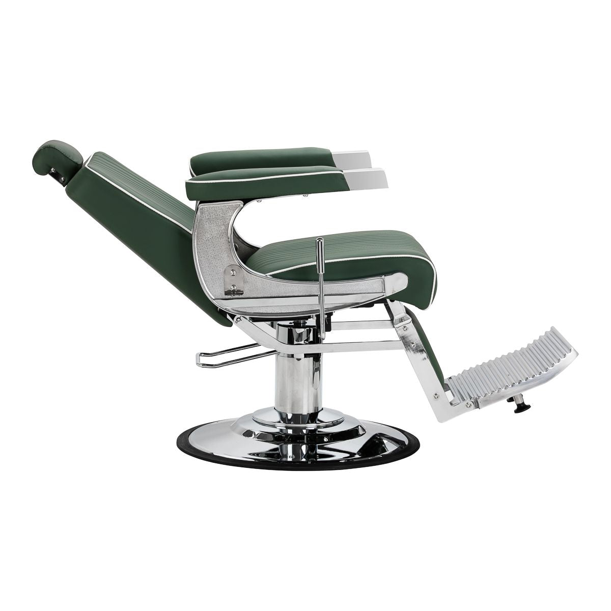Gabbiano Visionerio barberstol grønn krom frame