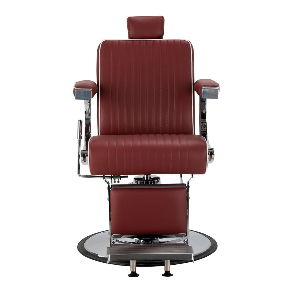Gabbiano Visionerio barberstol rød krom frame