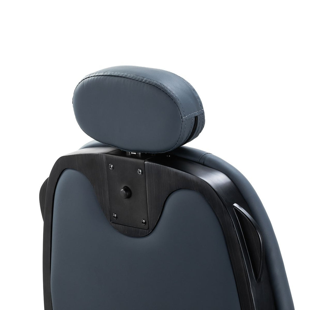 Barberstol Gabbiano Francesco graphite med brushed frame second class