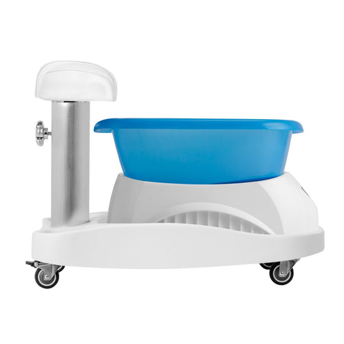 Azzurro shower tray med massasje og hvit trolley